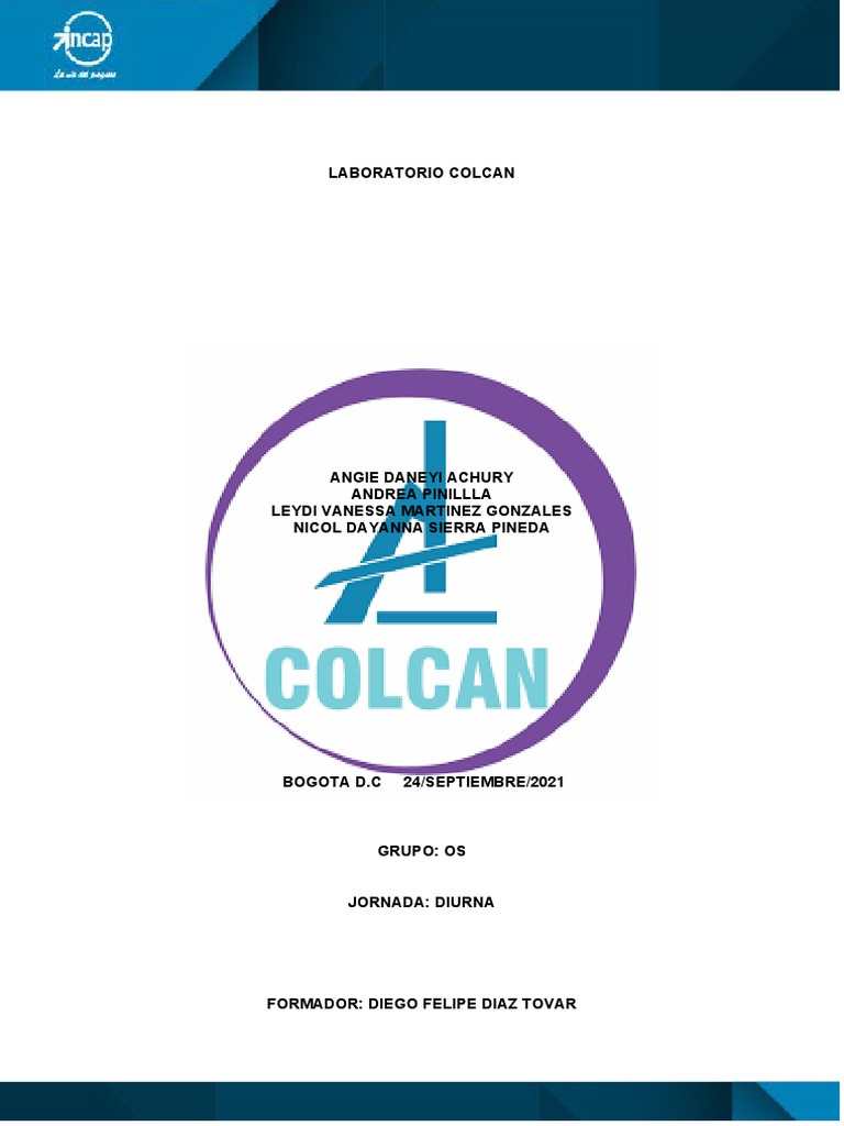Laboratorio Colcan: Seguridad y Salud | PDF | Seguridad y salud ...
