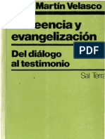 Velasco, Juan Martin-Increencia y Evangelización