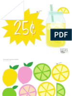 Lemonade Stand Printables: Cut Here