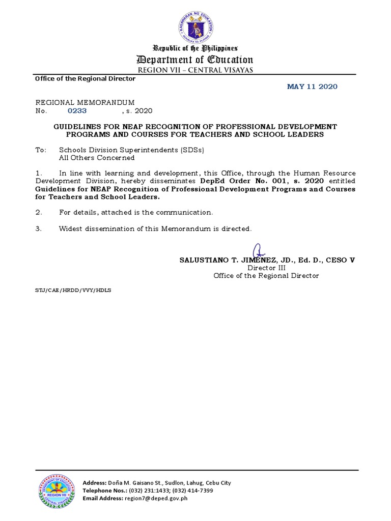 NEAP Recognition Guidelines for Teachers | PDF | Career & Growth | Business