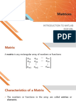 Matrices in MATLAB