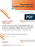 Polynomials and Partial Fraction Expansion
