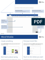 Microsoft Word Mobile Quick Start Guide