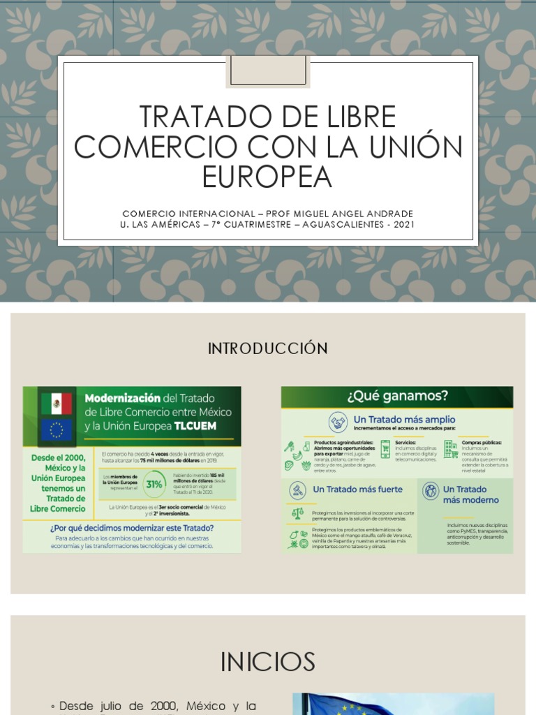 Impacto del TLCUEM con la UE | PDF | Tratado de Libre Comercio ...