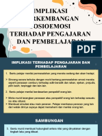 SOSIOEMOSI DAN PENGAJARAN PEMBELAJARAN