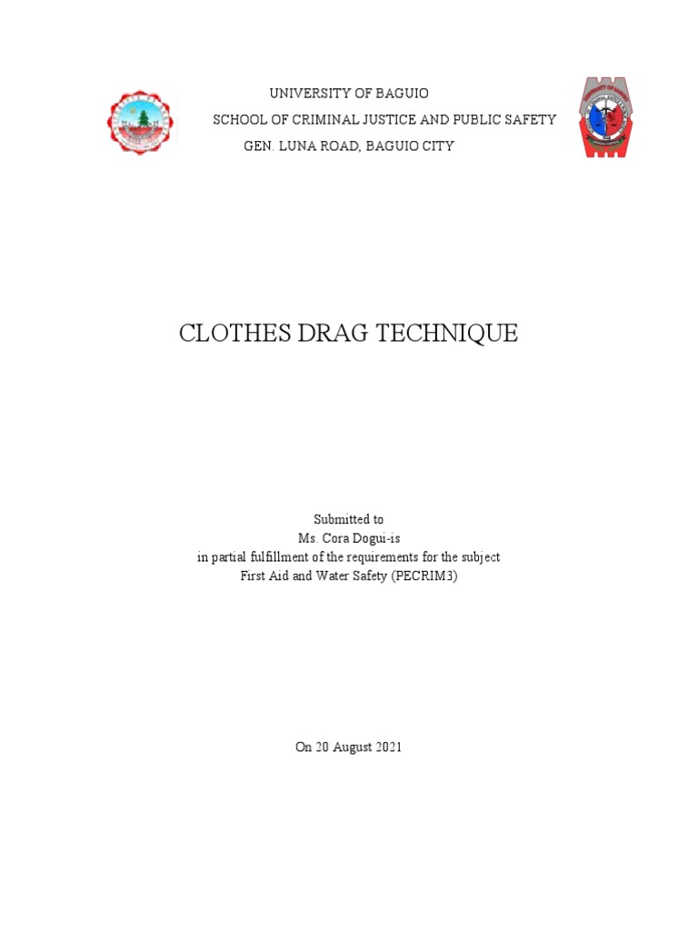 Clothes Drag Technique Guide | PDF | First Aid | Clinical Medicine