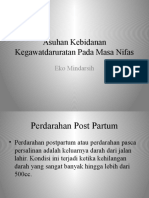 Asuhan Kebidanan Kegawatdaruratan Pada Masa Nifas