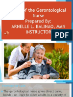 Roles of The Gerontological Nurse