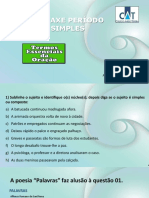 SLIDE N 07 - GRAMÁTICA - Exercícios de Sujeito e Predicado