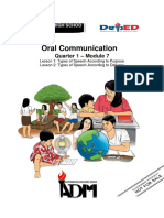 Oral Communication Module 7