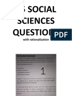65 Social Sciences Questions: With Rationalization