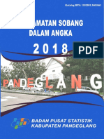 Kecamatan Sobang Dalam Angka 2018