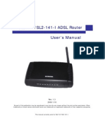 ADSL SL2-141 User Manual