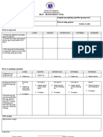 Template of Self Monitoring Tool in the New Normal