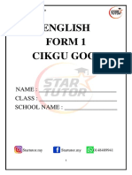 English Form 1 Cikgu Gogi