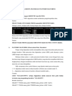 RETRIEVE, GROUP, FILTER AND PATTERN MATCHING