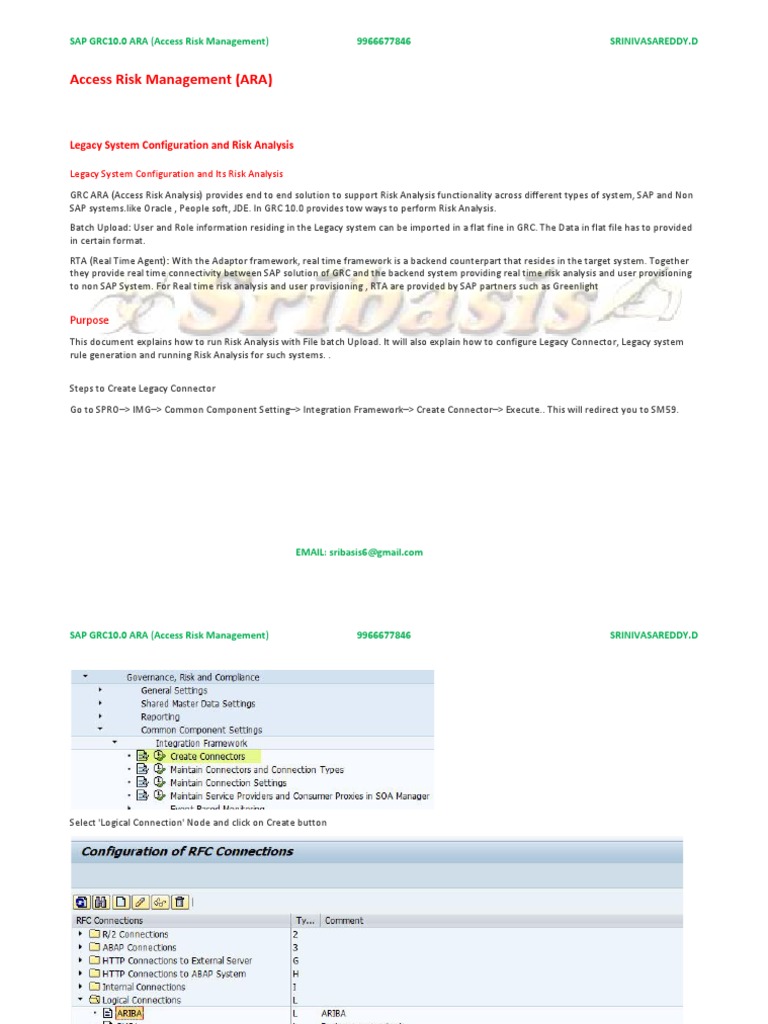 Configuring ARA in SAP GRC 10.0 | PDF | Computer File | Risk