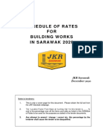 Schedule of Rates for Building Works in Sarawak 2020