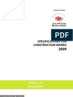 Standard Specifications For Construction Works: Ironmongery Module - 06