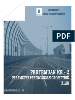 Pertemuan Ke-2 Perencanaan Geometrik Jalan