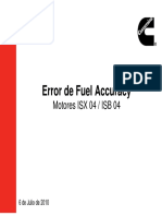 Corrigiendo el Error de Fuel Accuracy en Motores ISX 04