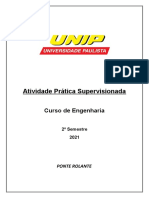 Projeto de ponte rolante para APS de Engenharia Mecânica