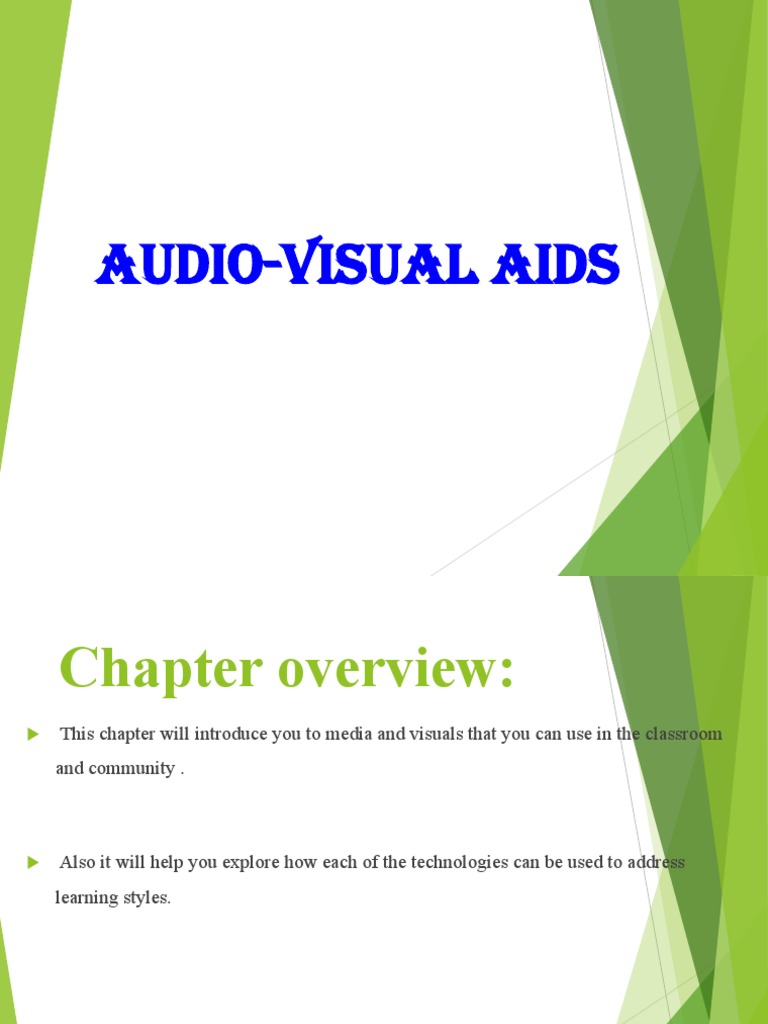 AudioVisual Aids PDF Cognition