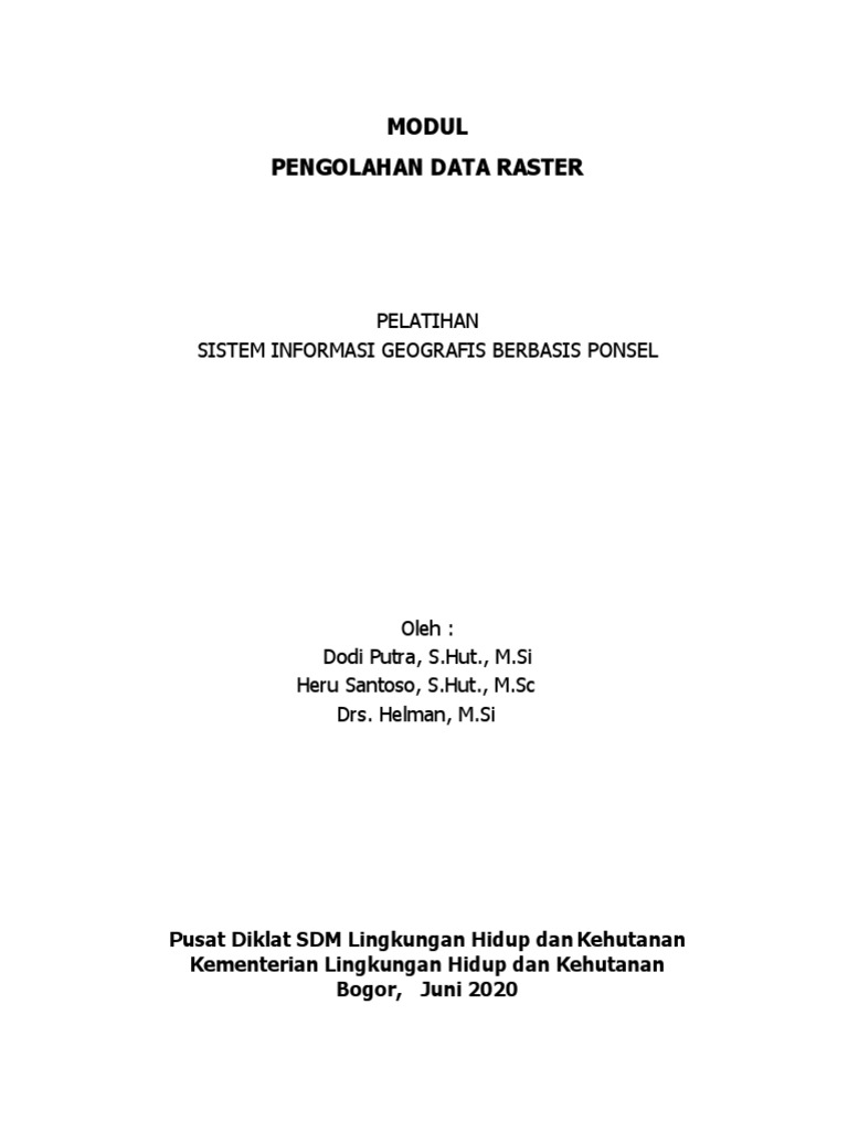 Pengolahan Data Raster dalam SIG | PDF | Seni | Komputer