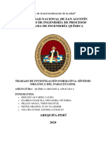 Proyecto de Investigaci N S Ntesis Del Paracetamol Final PDF