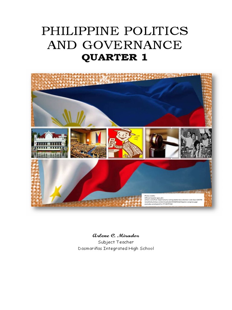 Philippine Politics and Governance Overview | PDF | Governance | Concept