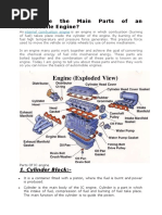 What Are The Main Parts of An Automobile Engine?: 1. Cylinder Block