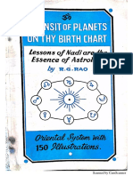 R.G.rao - Transit of Planets On Thy Birthchart