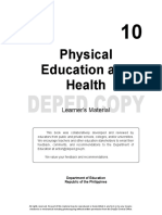 Physical Education 10- Learning Material
