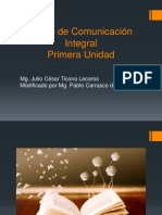 Curso de Comunicación Integral Primera Unidad