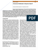 How Are Model Protein Structures In: Sequence Space?