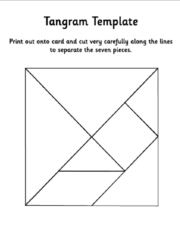 Tangram Template | PDF