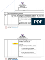 Department of Education: Date and Time Learning Area Learning Competency Learning Tasks Mode of Delivery