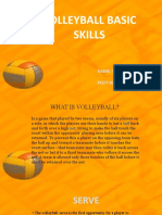 Volleyball Basic Skills: Name: Samillano Alger B. PCEIT-02-402A