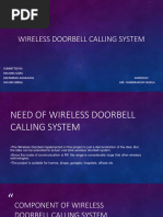 Wireless Doorbell Calling System (Arduino Board)