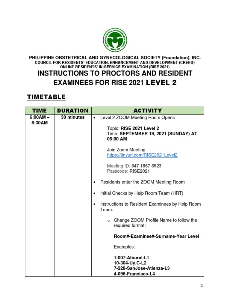 RISE 2021 Level 2 Exam Instructions | PDF | Mac Os | Microsoft Windows