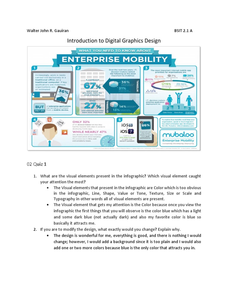Introduction To Digital Graphics Design: 02 Quiz 1 | PDF