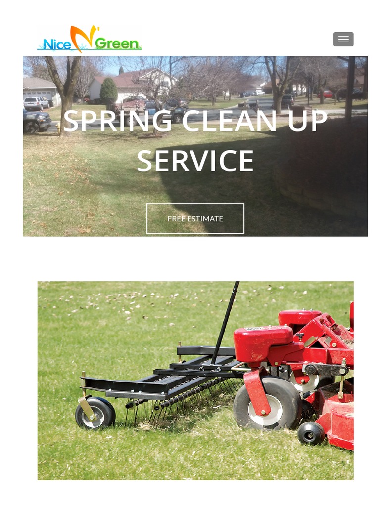 Spring Clean Up Service: Free Estimate | PDF | Lawn | Mulch