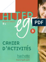 Cahier d’activités Alter ego 3 méthode de français B1
