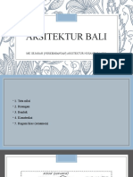 Arsitektur Bali: MK Sejarah (Perkembangan) Arsitektur Nusantara 2021