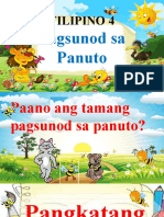 COT - PPT - FILIPINO 4 - Pagsunod Sa Panuto (Autosaved)