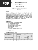 Syllabus For Bachelor of Technology Computer Engineering