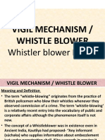 Vigil Mechanism / Whistle Blower