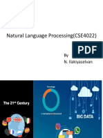 Natural Language Processing (CSE4022) : by N. Ilakiyaselvan
