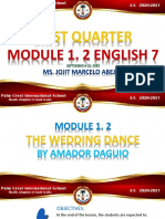 English 7 Module 1. 2 September 6-10, 2020, Revised