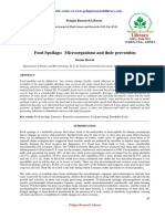 Food Spoilage Microorganisms and Their Prevention